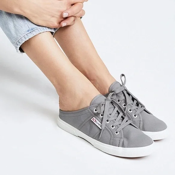 Grey Sage Superga Slip On Grey Superga 2750 Cotu Classic Grey Sage
